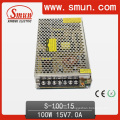 High Quality 100W 15V 6.7A Switch Power Supply S-100-15